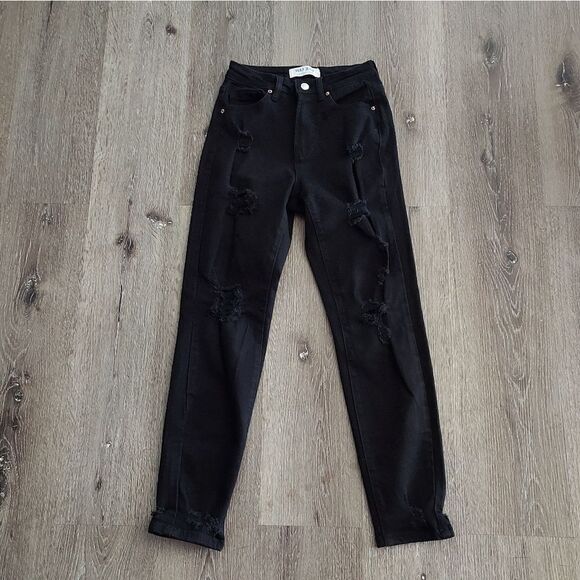 Wax Jean High Rise Boyfriend Jeans Size 0/24 - Picture 1 of 7